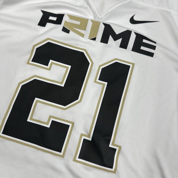 Nike Prime Sadeur Sanders Jersey Sz Small Mens White Prime 2.0 #21 Football - Picture 2 of 10